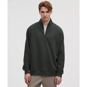 Lululemon Men's Steady State Half Zip Sweatshirt in Rainforest Green, Medium